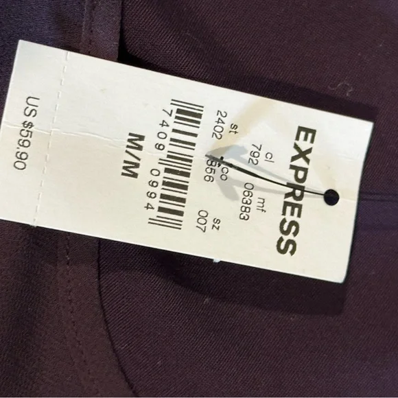 Express Lavender Sheer Midi Dress - Picture 6 of 7